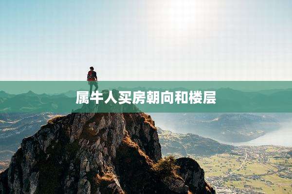 属牛人买房朝向和楼层