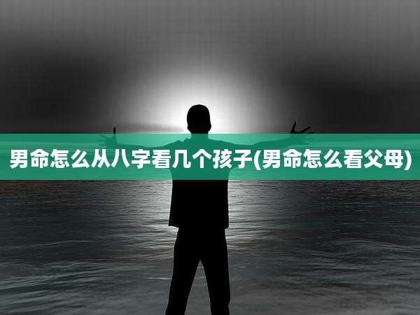 男命怎么从八字看几个孩子(男命怎么看父母)