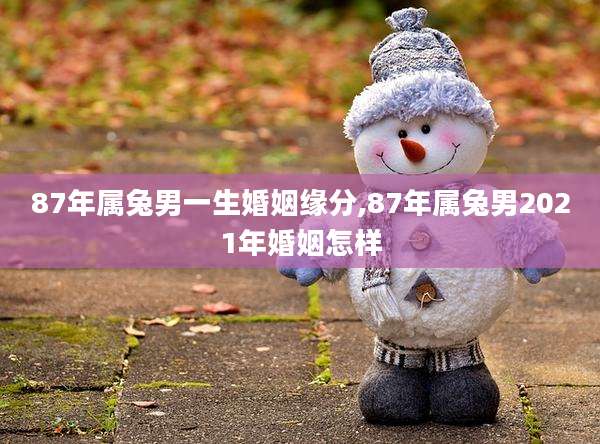 87年属兔男一生婚姻缘分,87年属兔男2021年婚姻怎样
