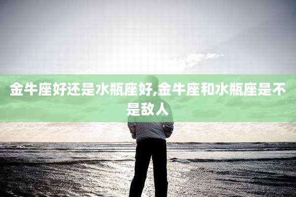 金牛座好还是水瓶座好,金牛座和水瓶座是不是敌人