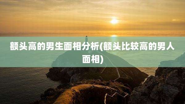 额头高的男生面相分析(额头比较高的男人面相)