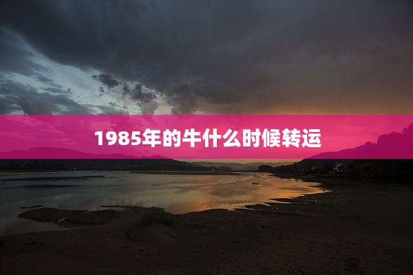 1985年的牛什么时候转运