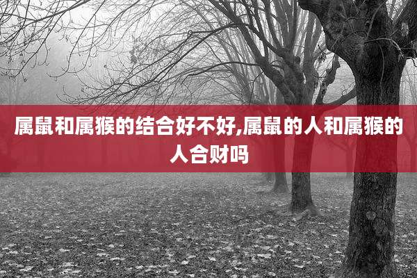 属鼠和属猴的结合好不好,属鼠的人和属猴的人合财吗