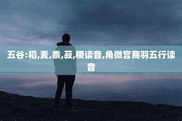 五谷:稻,麦,黍,菽,稷读音,角微宫商羽五行读音