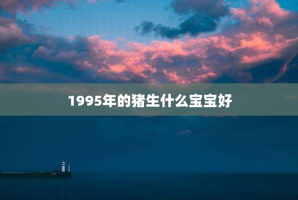 1995年的猪生什么宝宝好
