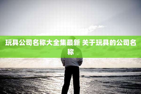 玩具公司名称大全集最新 关于玩具的公司名称