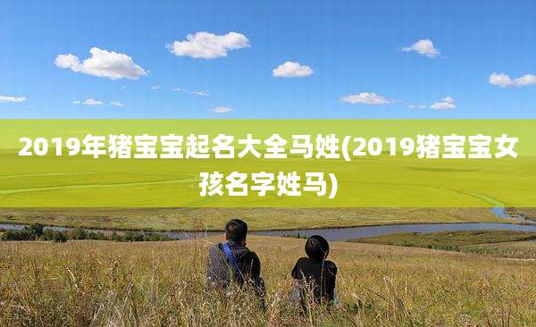 2019年猪宝宝起名大全马姓(2019猪宝宝女孩名字姓马)