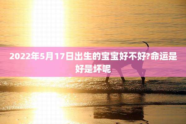 2022年5月17日出生的宝宝好不好?命运是好是坏呢