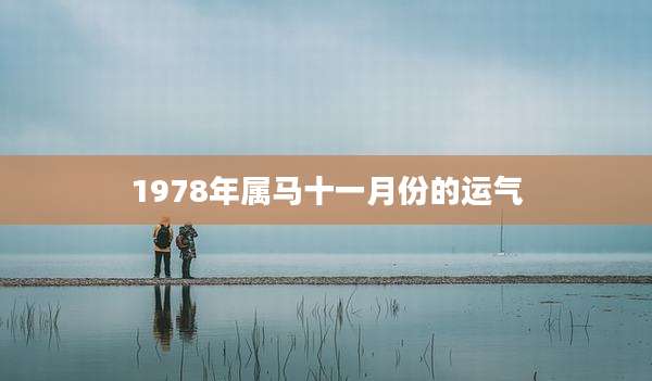1978年属马十一月份的运气