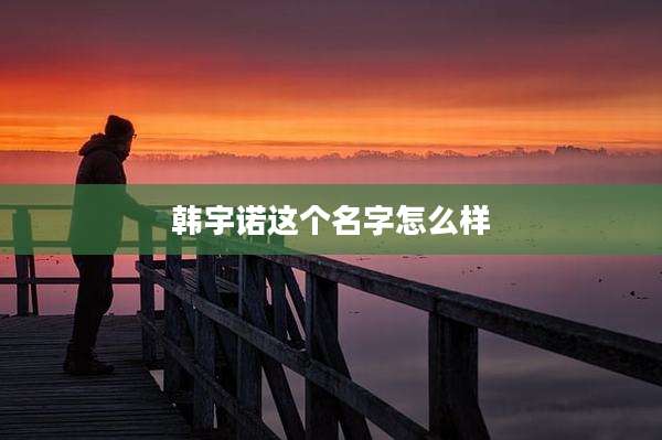 韩宇诺这个名字怎么样