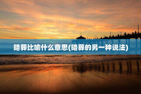 陪葬比喻什么意思(陪葬的另一种说法)