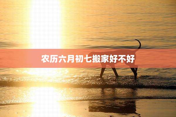 农历六月初七搬家好不好