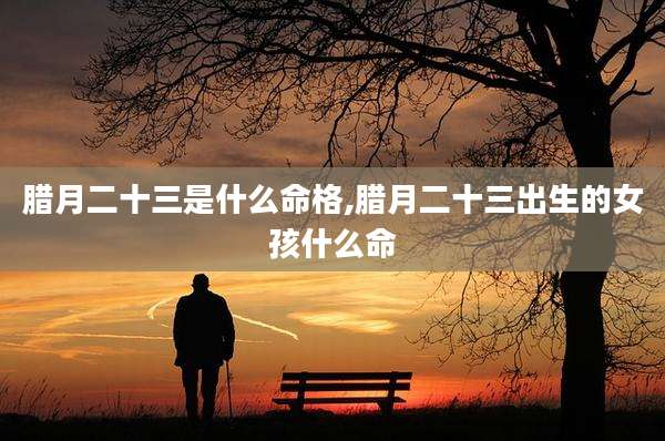 腊月二十三是什么命格,腊月二十三出生的女孩什么命