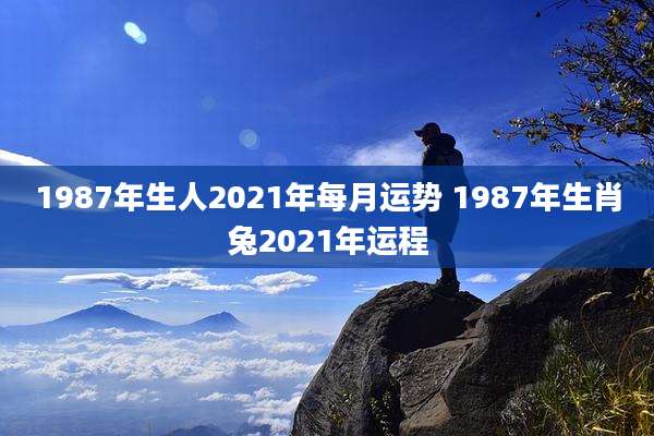 1987年生人2021年每月运势 1987年生肖兔2021年运程