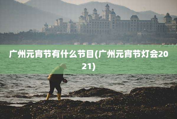 广州元宵节有什么节目(广州元宵节灯会2021)