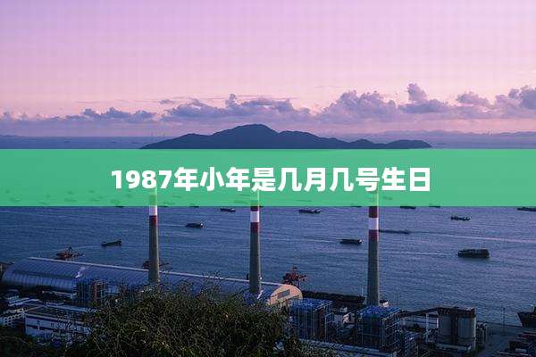 1987年小年是几月几号生日