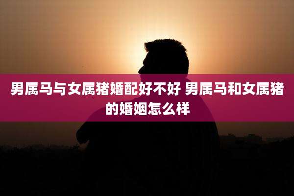 男属马与女属猪婚配好不好 男属马和女属猪的婚姻怎么样