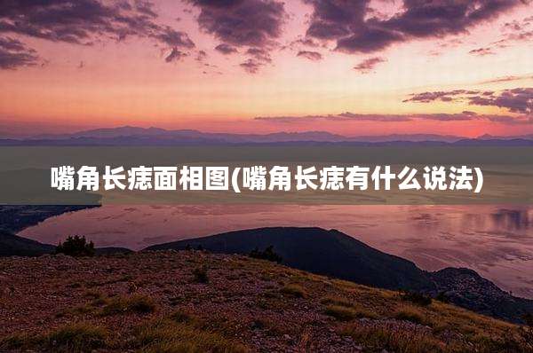 嘴角长痣面相图(嘴角长痣有什么说法)