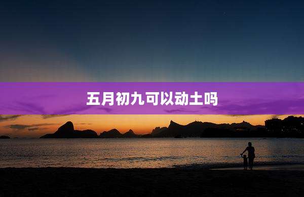 五月初九可以动土吗