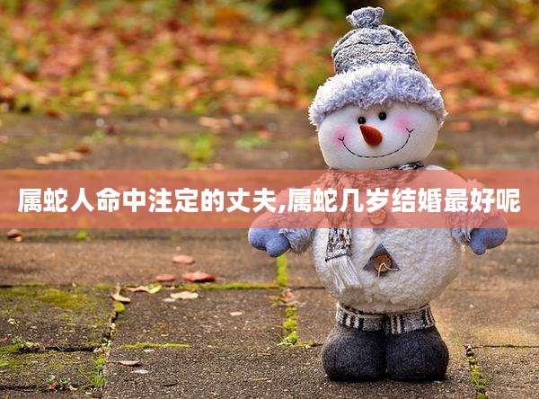属蛇人命中注定的丈夫,属蛇几岁结婚最好呢