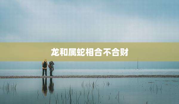 龙和属蛇相合不合财