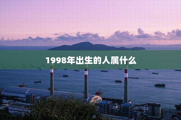 1998年出生的人属什么