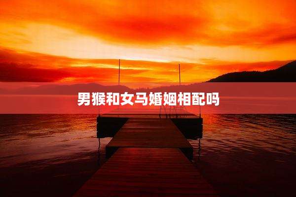 男猴和女马婚姻相配吗