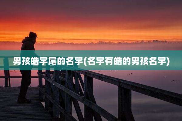 男孩皓字尾的名字(名字有皓的男孩名字)