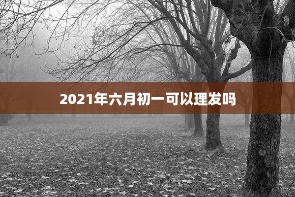 2021年六月初一可以理发吗