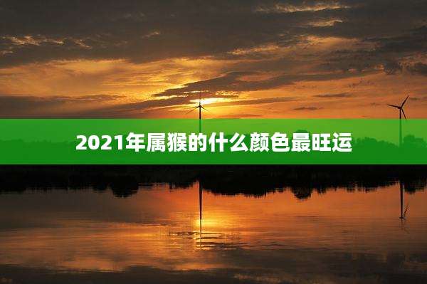 2021年属猴的什么颜色最旺运
