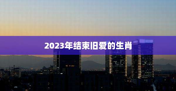 2023年结束旧爱的生肖