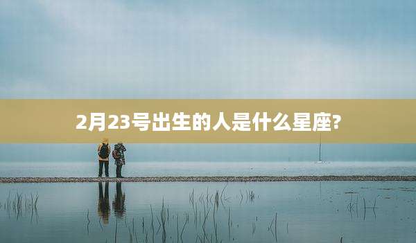 2月23号出生的人是什么星座?