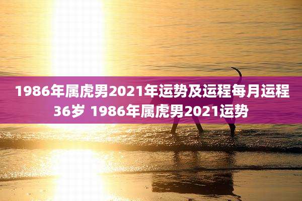 1986年属虎男2021年运势及运程每月运程36岁 1986年属虎男2021运势