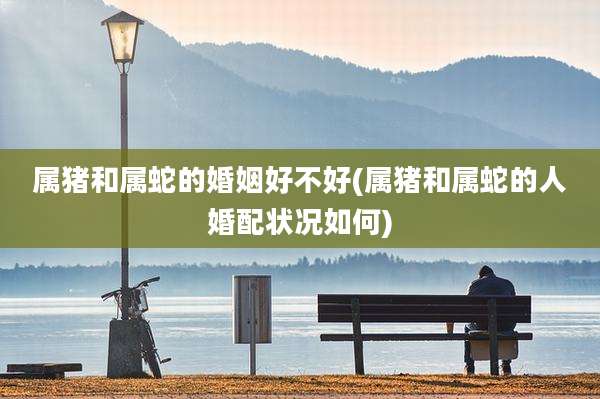 属猪和属蛇的婚姻好不好(属猪和属蛇的人婚配状况如何)