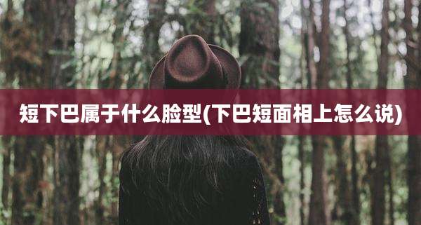短下巴属于什么脸型(下巴短面相上怎么说)