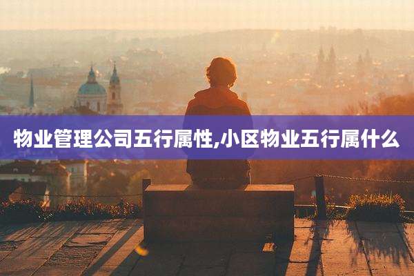 物业管理公司五行属性,小区物业五行属什么