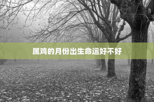 属鸡的月份出生命运好不好