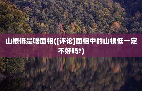 山根低是啥面相([评论]面相中的山根低一定不好吗?)