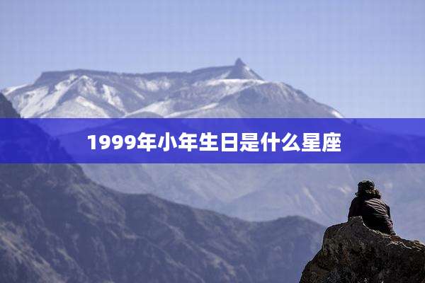 1999年小年生日是什么星座