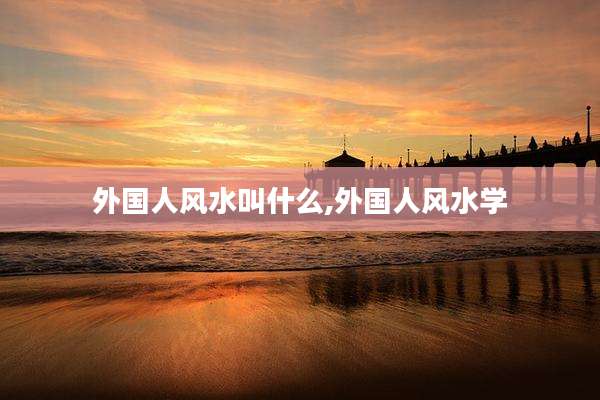 外国人风水叫什么,外国人风水学