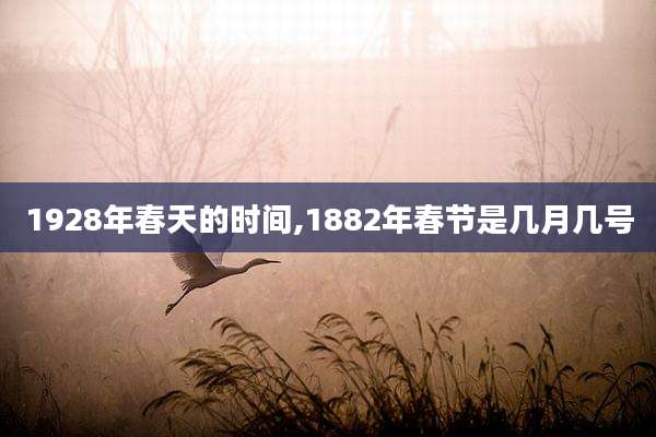 1928年春天的时间,1882年春节是几月几号