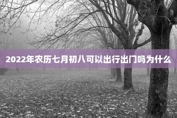 2022年农历七月初八可以出行出门吗为什么
