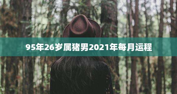 95年26岁属猪男2021年每月运程