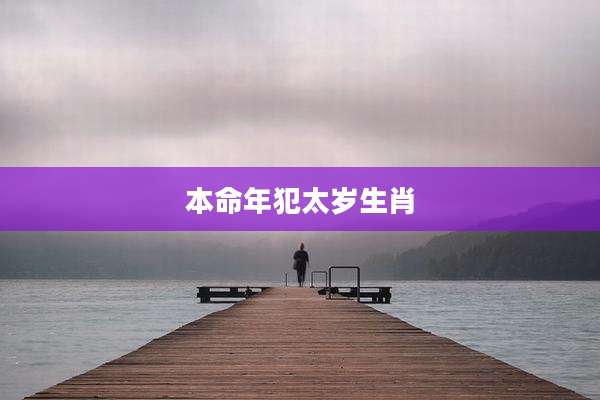 本命年犯太岁生肖