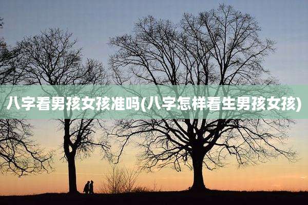 八字看男孩女孩准吗(八字怎样看生男孩女孩)