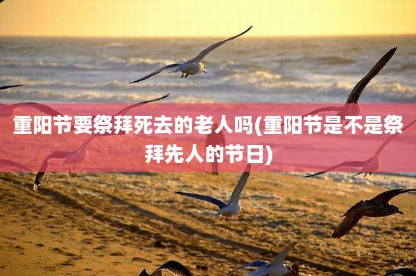 重阳节要祭拜死去的老人吗(重阳节是不是祭拜先人的节日)