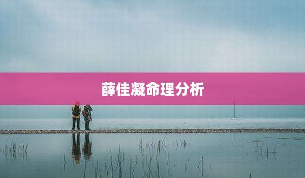 薛佳凝命理分析