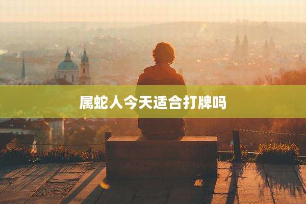 属蛇人今天适合打牌吗