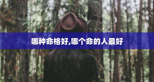 哪种命格好,哪个命的人最好