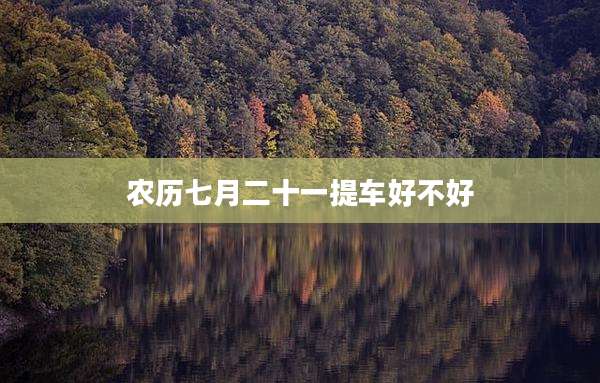 农历七月二十一提车好不好